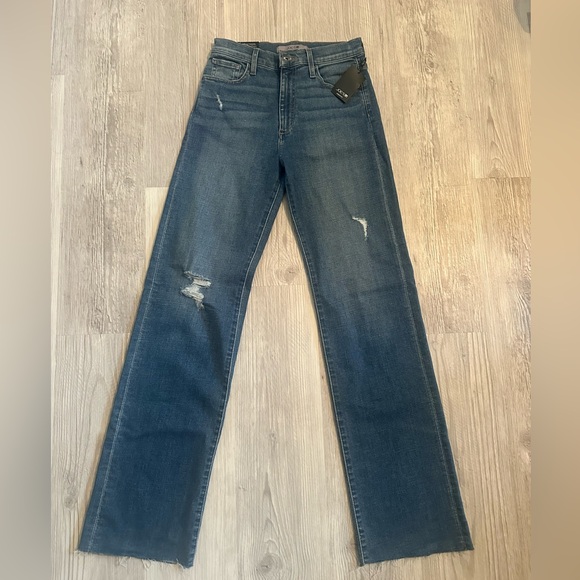 Joe's Jeans Women's Straight Leg Blue Denim: Distressed Belenos NWT - Picture 3 of 7